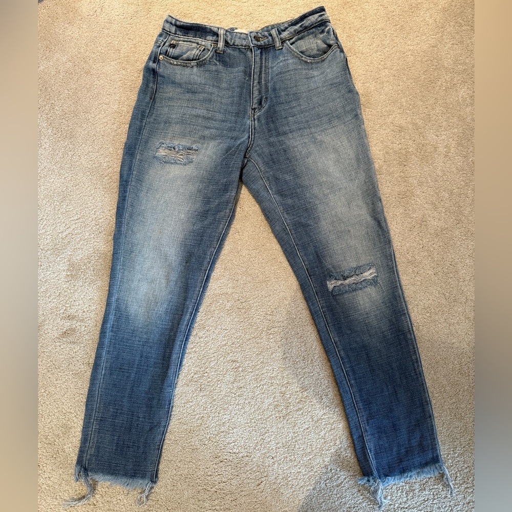 Vici KanCan Women’s Distressed Blue Denim Jeans